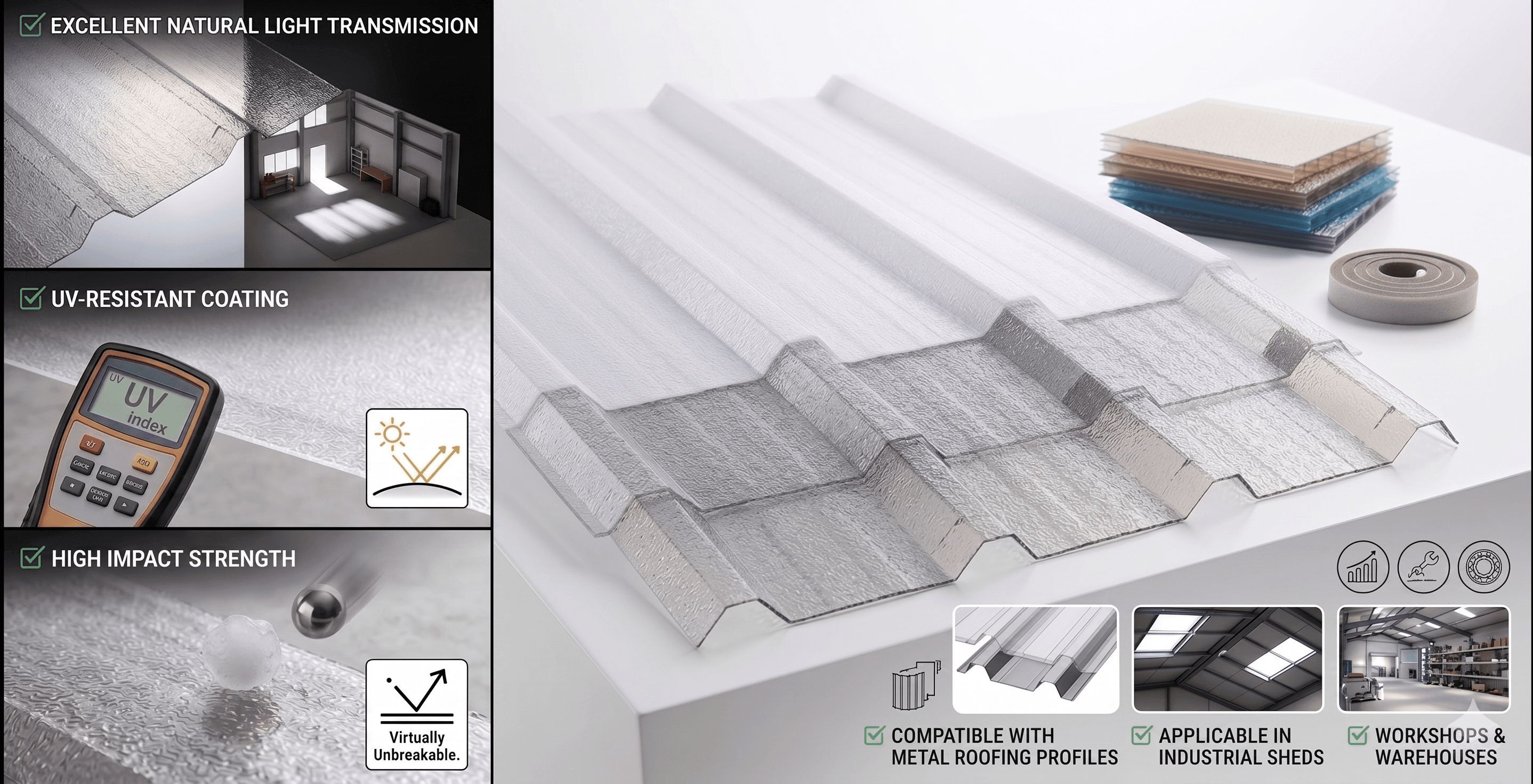 Polycarbonate Profile Sheets